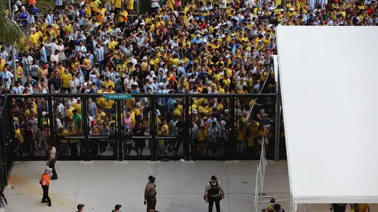 Conmebol culpa a autoridades del Hard Rock Stadium por caos en la Final de Copa América