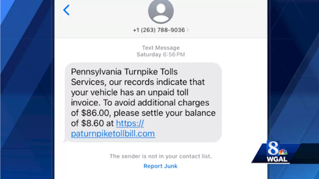 Pennsylvania Turnpike alerts drivers of text message scam targeting your personal info