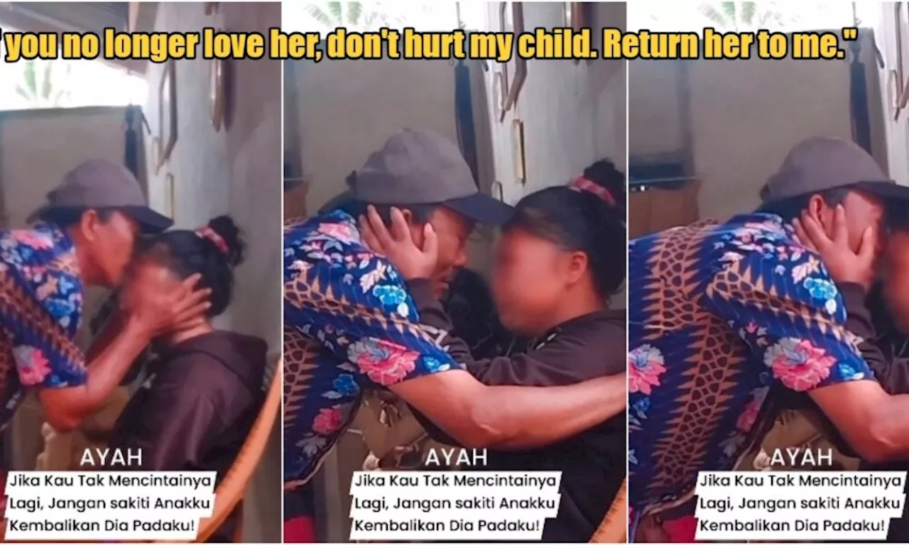 Heartbreaking Video Shows Indonesian Dad Comforting Daughter After She was Beaten by Husband