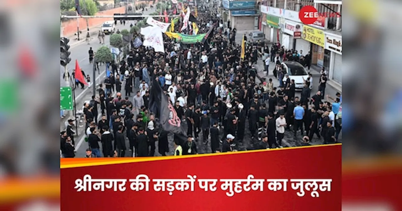 Muharram: श्रीनगर में लगातार दूसरे साल निकला मुहर्रम का जुलूस, लहराया गया फिलिस्तीन का झंडा