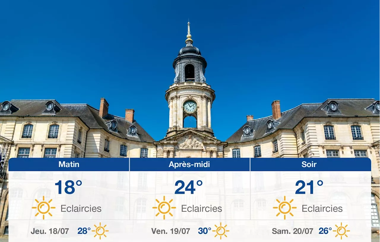 Météo Rennes: prévisions du mercredi 17 juillet 2024