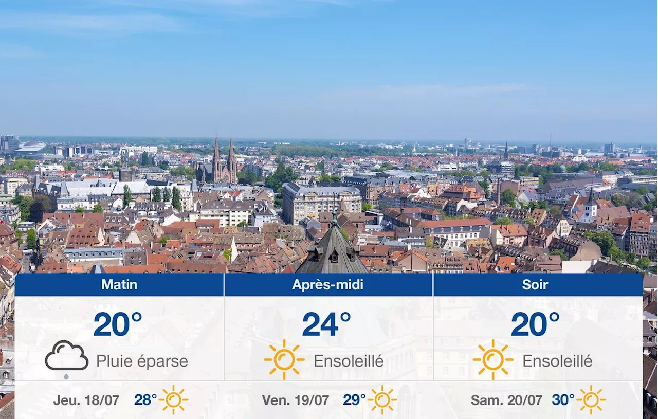 Météo Strasbourg: prévisions du mercredi 17 juillet 2024