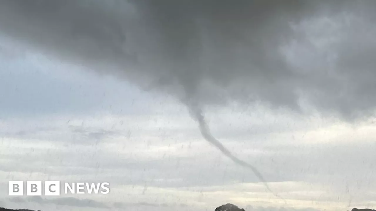 Funnel clouds captured on camera in Devon and Cornwall