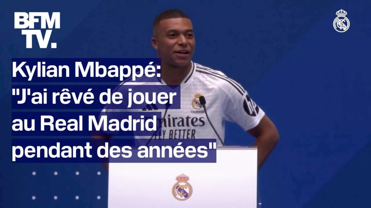 Real Madrid: la présentation officielle de Kylian Mbappé au stade Santiago-Bernabeu en intégralité