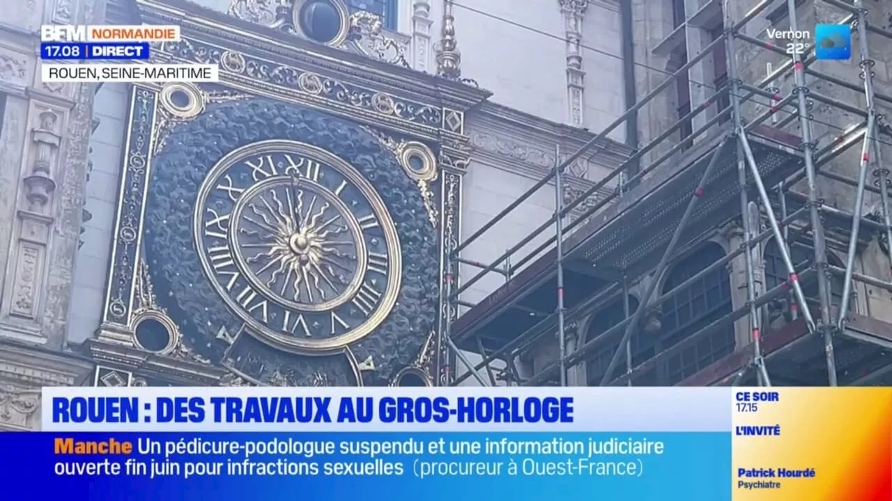 Rouen: des travaux pour préserver le Gros-Horloge