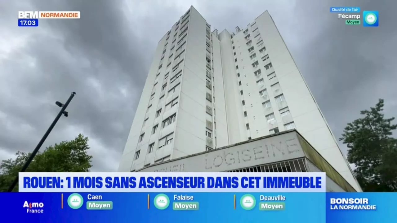 Rouen: les habitants d'un immeuble privés d'ascenseur depuis un mois