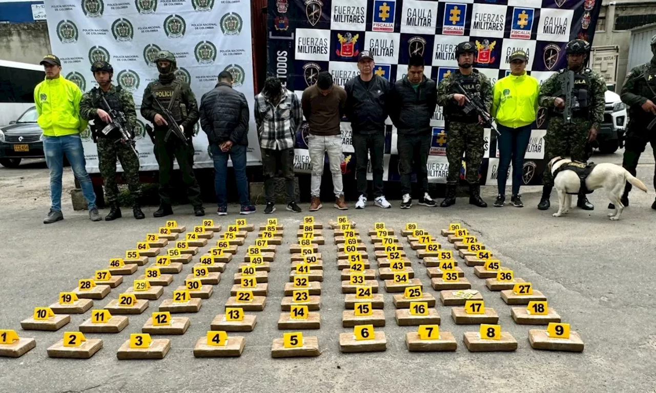 Así cayó capitán del Ejército con casi 100 kilos de cocaína en Bogotá: estaban en furgón