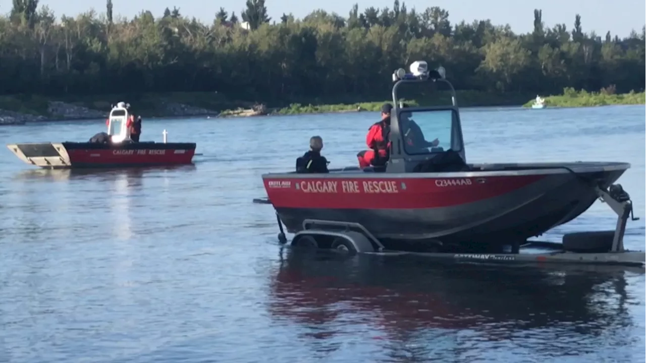 Emergency crews work to recover body in Calgary's Bow River