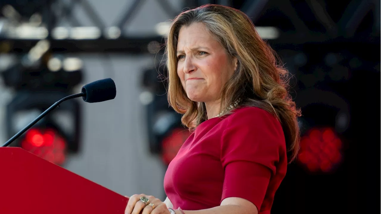 Freeland has 'confidence,' but wouldn't say whether PM has promised her job is safe