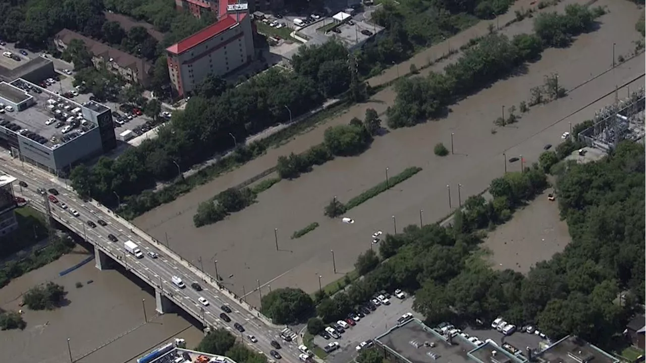 14 people rescued from flooded Don Valley Parkway in Toronto