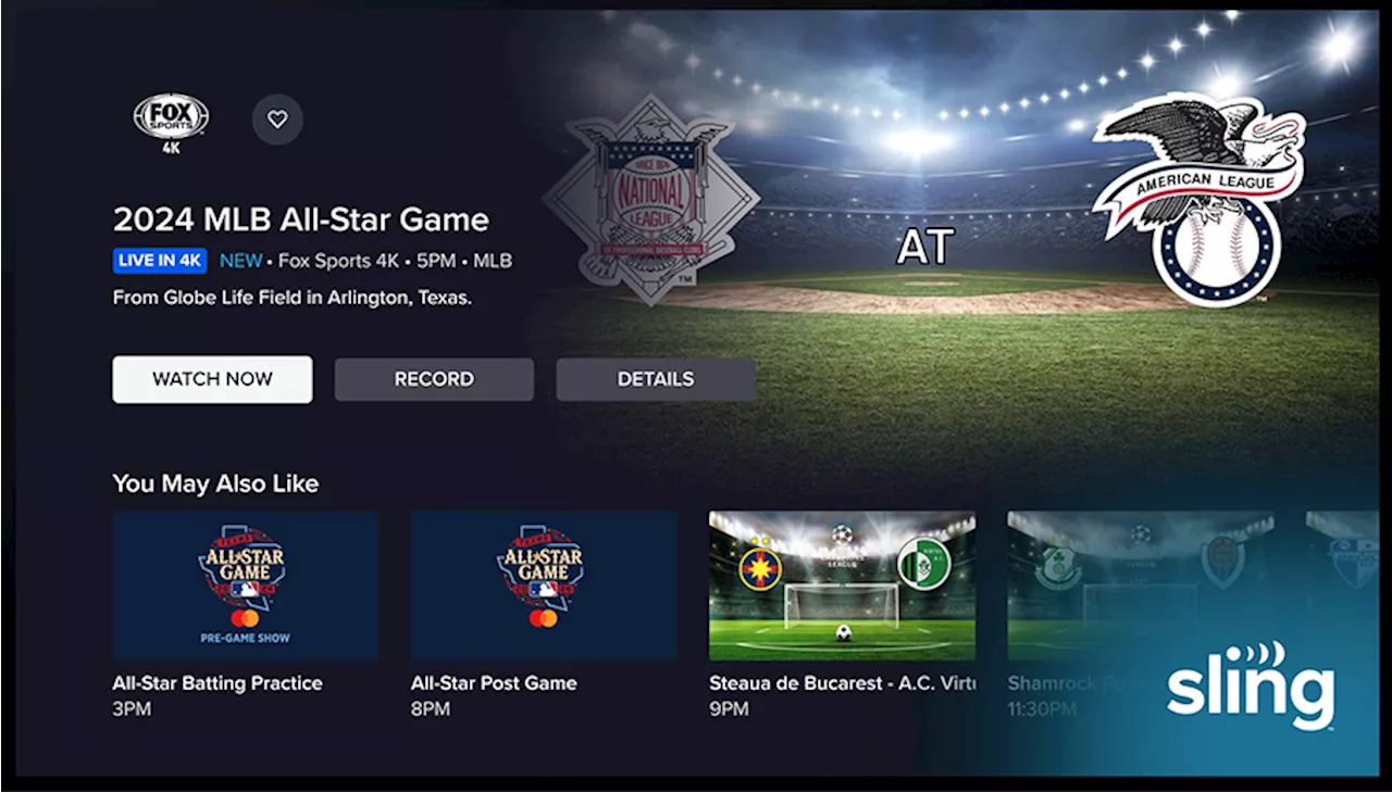 Sling will finally stream its first live event in 4K, the 2024 MLB All-Star Game