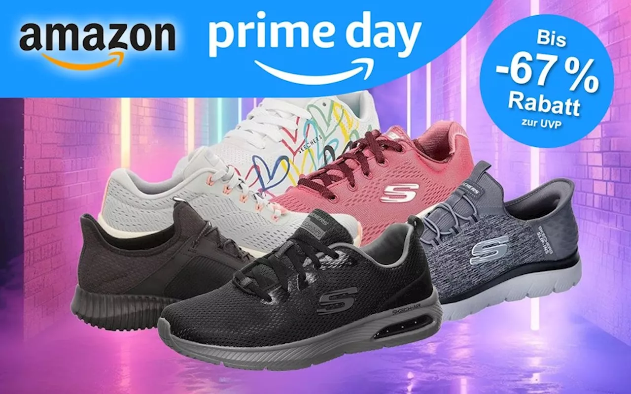 Skechers Sneaker Mega Deals zum Prime Day: Bis 67% Rabatt auf die Markenschuhe im Amazon Prime Day Fashion