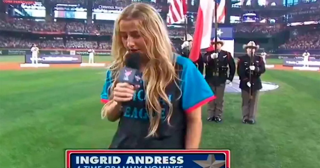 ‘Canté ebria, me internaré’; Ingrid Andress explica terrible himno en el Home Run Derby