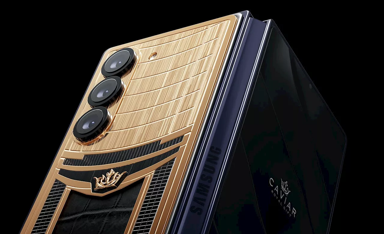 Caviar launches Samsung Galaxy Z Fold 6 collection adorned with 18-karat gold & crocodile leather