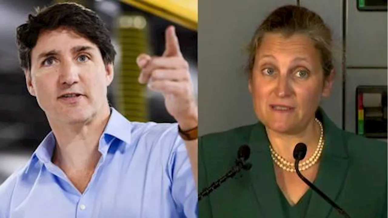 Freeland had ‘long conversation’ with Trudeau amid reports of growing tension