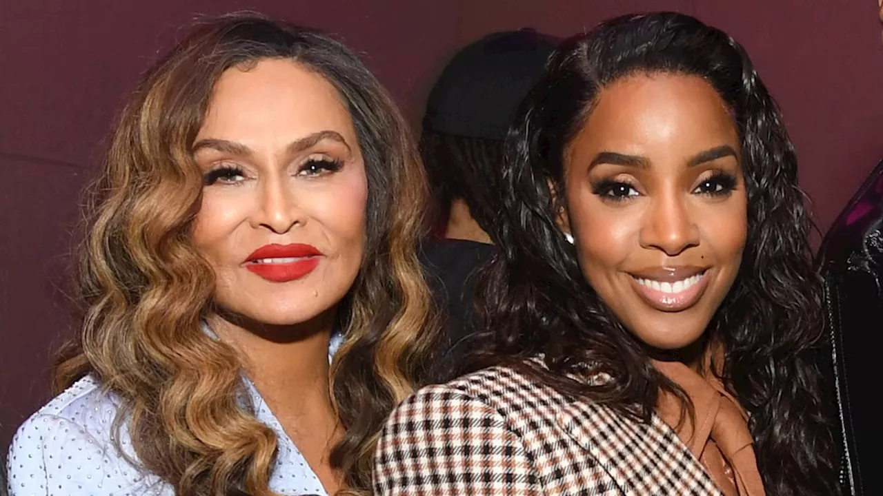 Tina Knowles looks svelte in Beyoncé-inspired outfit for night out with her 'baby' Kelly Rowland