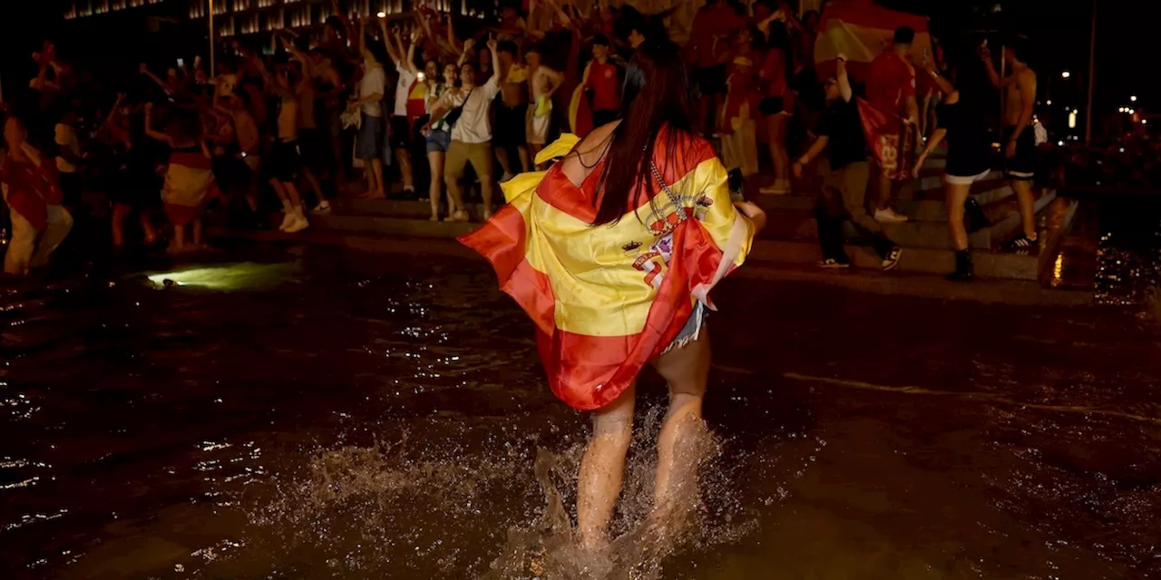 Le foto dei festeggiamenti della Spagna per la vittoria agli Europei