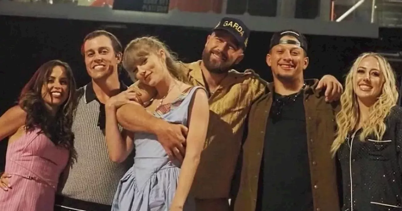 Travis Kelce wears Garda Public Order Unit cap while partying with Taylor Swift