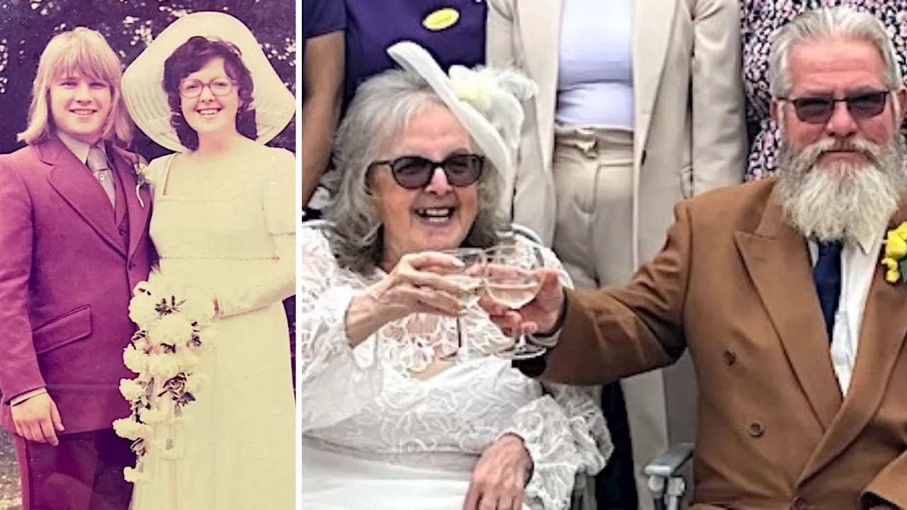 Couple renew their vows in a Torquay care home 50 years after their first wedding