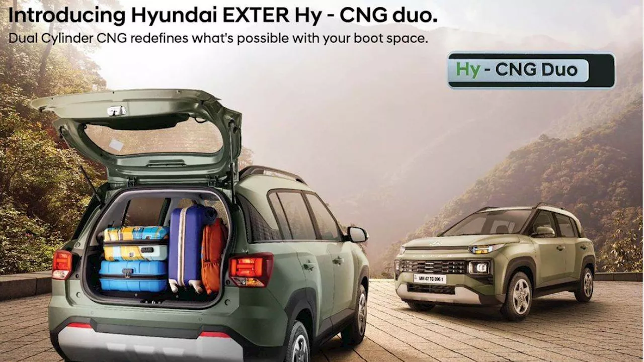 अब Hyundai Exter CNG में नहीं होगी सामान रखने की परेशानी, कंपनी लाई Dual सिलेंडर तकनीक, जानें कितनी है कीमत