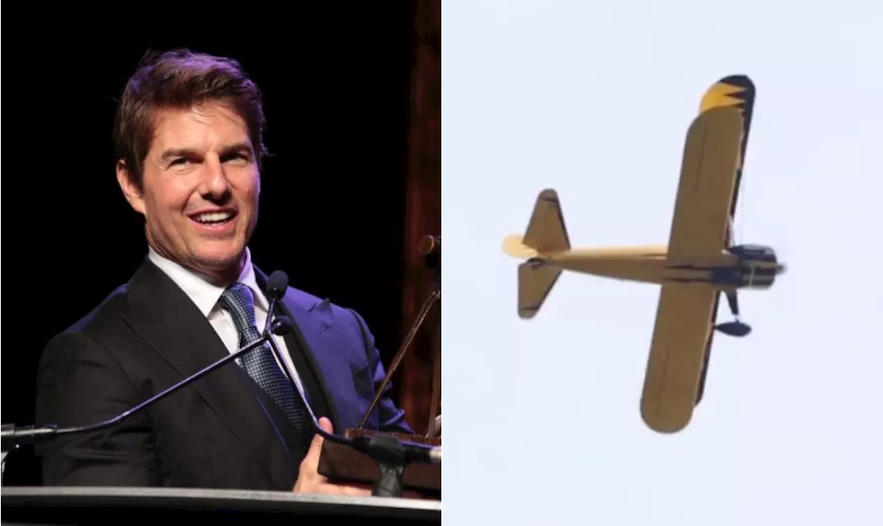 Tom Cruise fica pendurado em lateral de avião para cena de 'Missão Impossível 8'; veja fotos