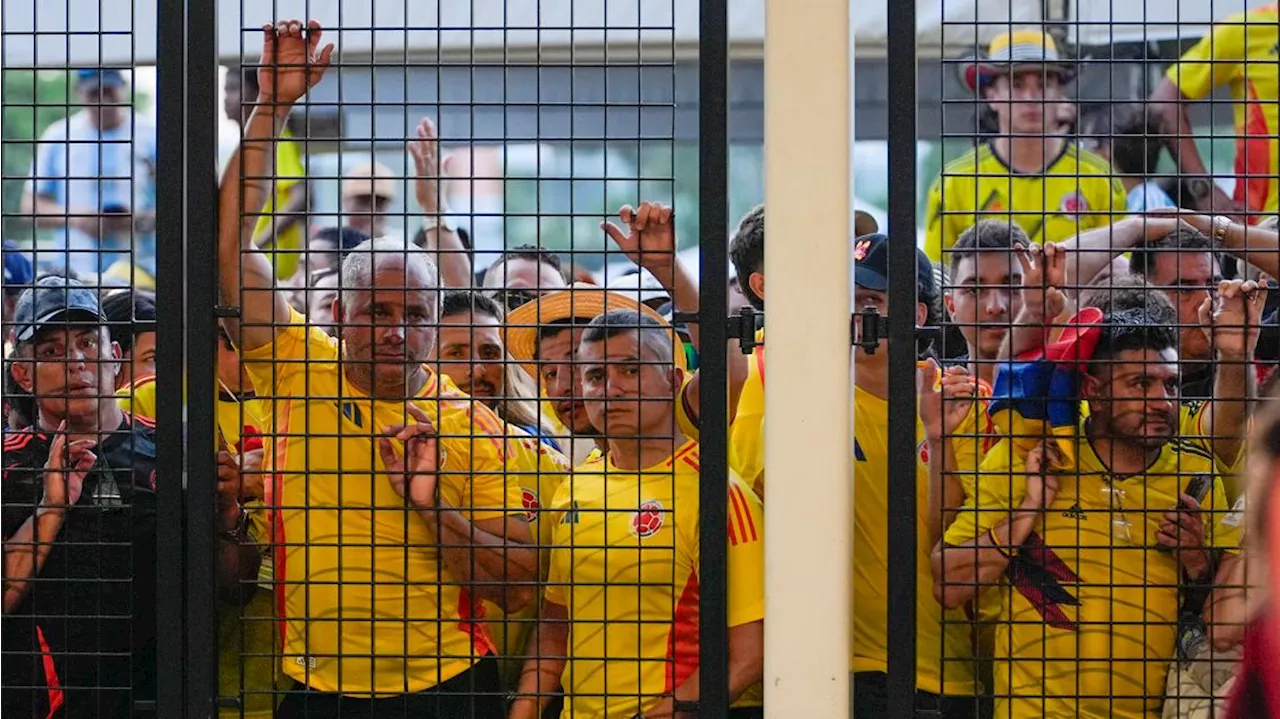 Colombia's soccer federation president and son among 27 arrested in chaos at Copa America final