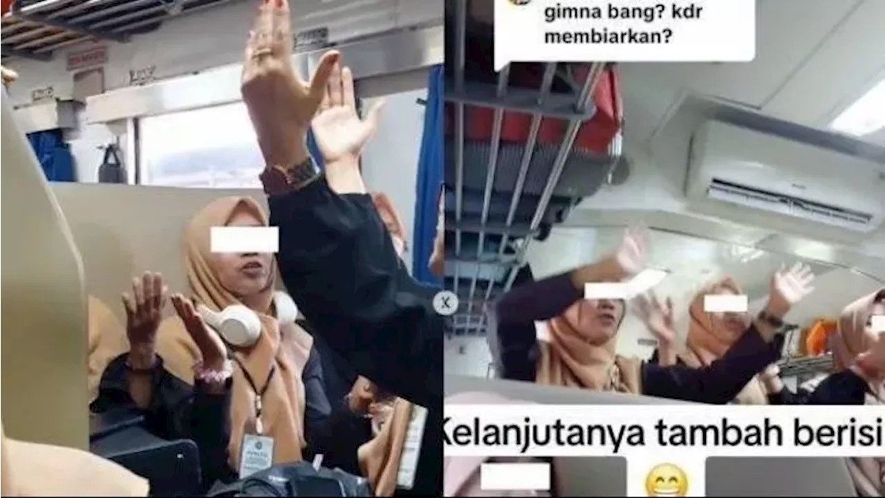 Viral Rombongan Emak-Emak Asik Nyanyi di Gerbong Kereta, KAI: Penumpang Dilarang Bersuara Keras