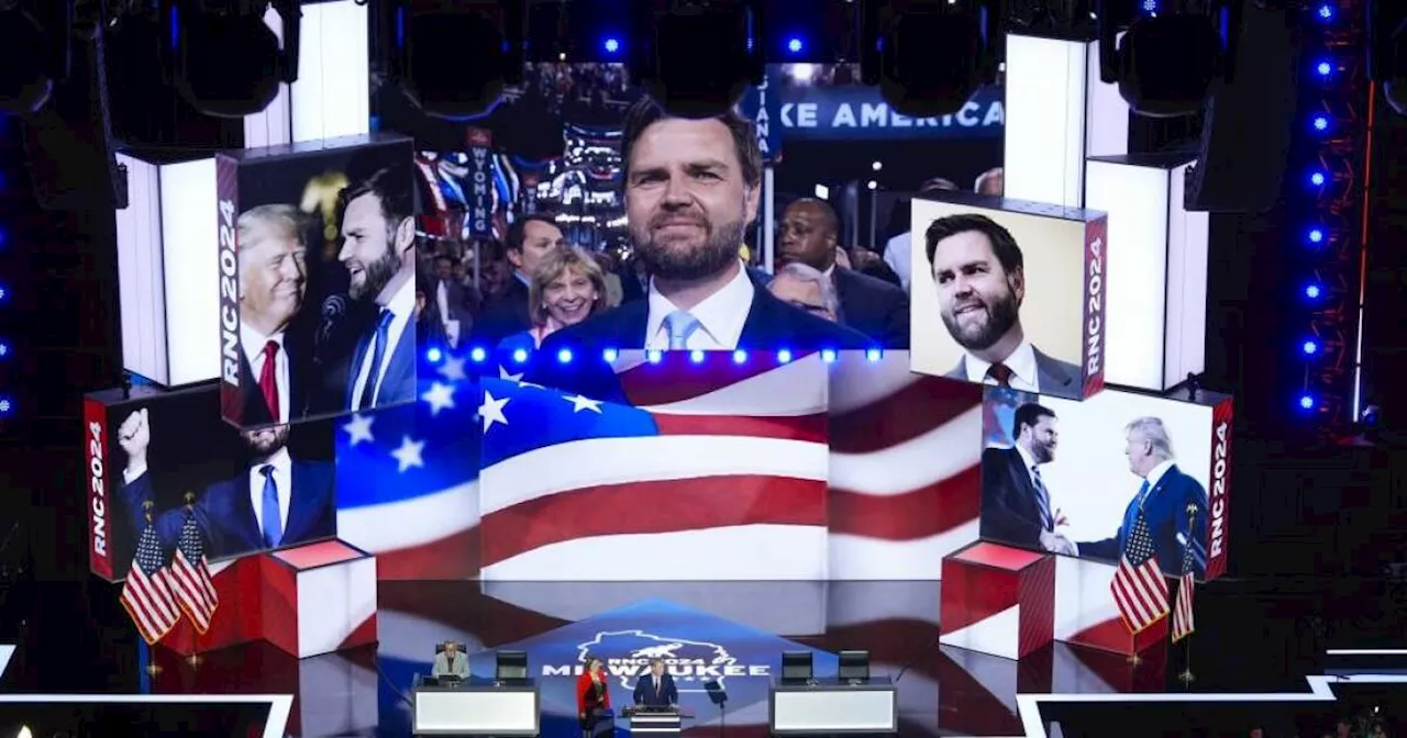 California Republicans applaud Trump’s VP pick of JD Vance at national convention