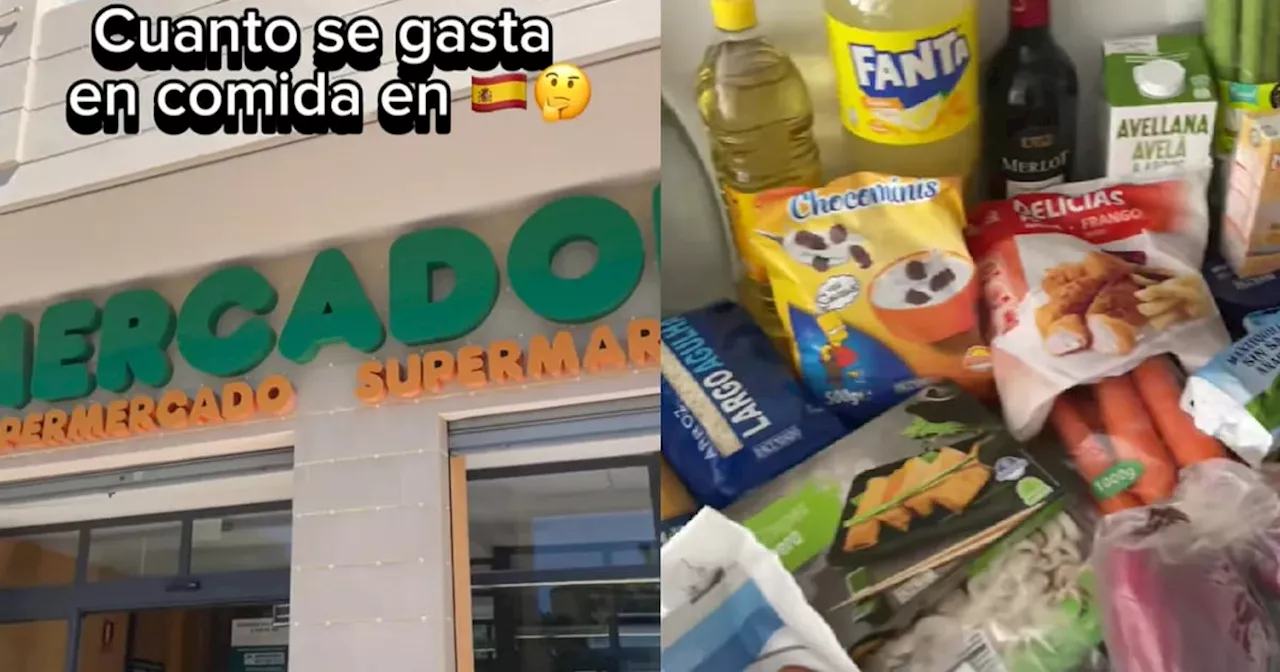 Es argentina, se mudó a España y contó cuánto gasta en una compra de supermercado