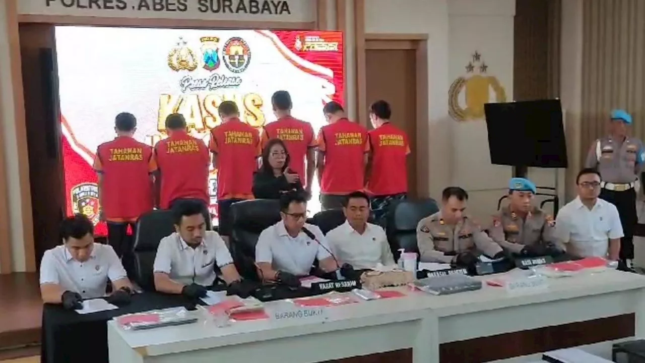 Beromzet Rp 1 Miliar, Begini Peran 6 Tersangka Judi Online yang Diungkap Polrestabes Surabaya