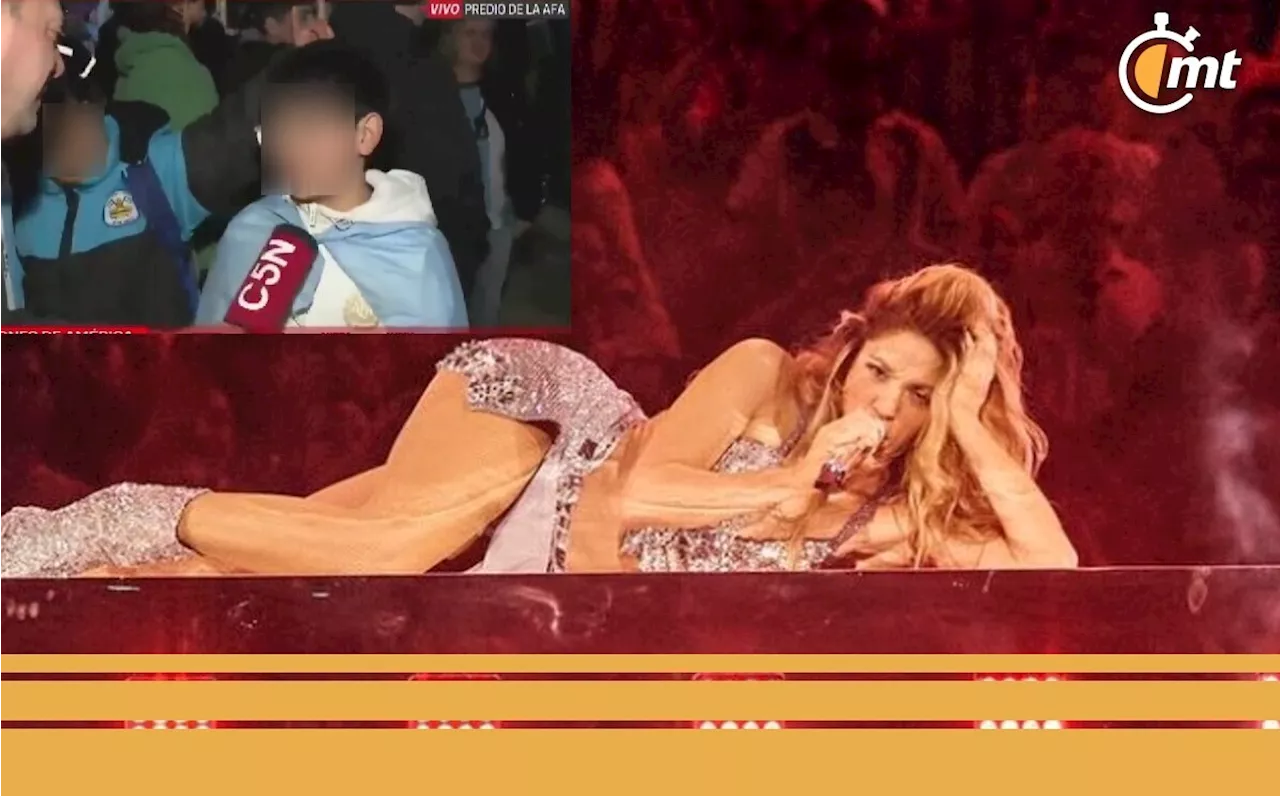 'Ese show de mierda'; Niño se queja del concierto de Shakira y se hace viral