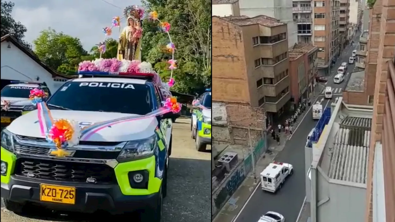 En Medellín, cierres viales por las celebraciones en honor a la Virgen del Carmen