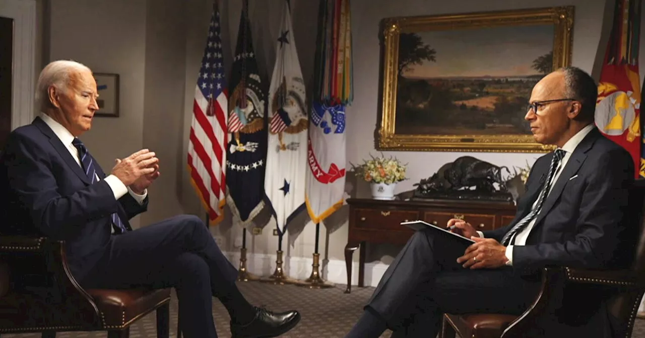 Transcript: Read the full Biden interview with Lester Holt on NBC News