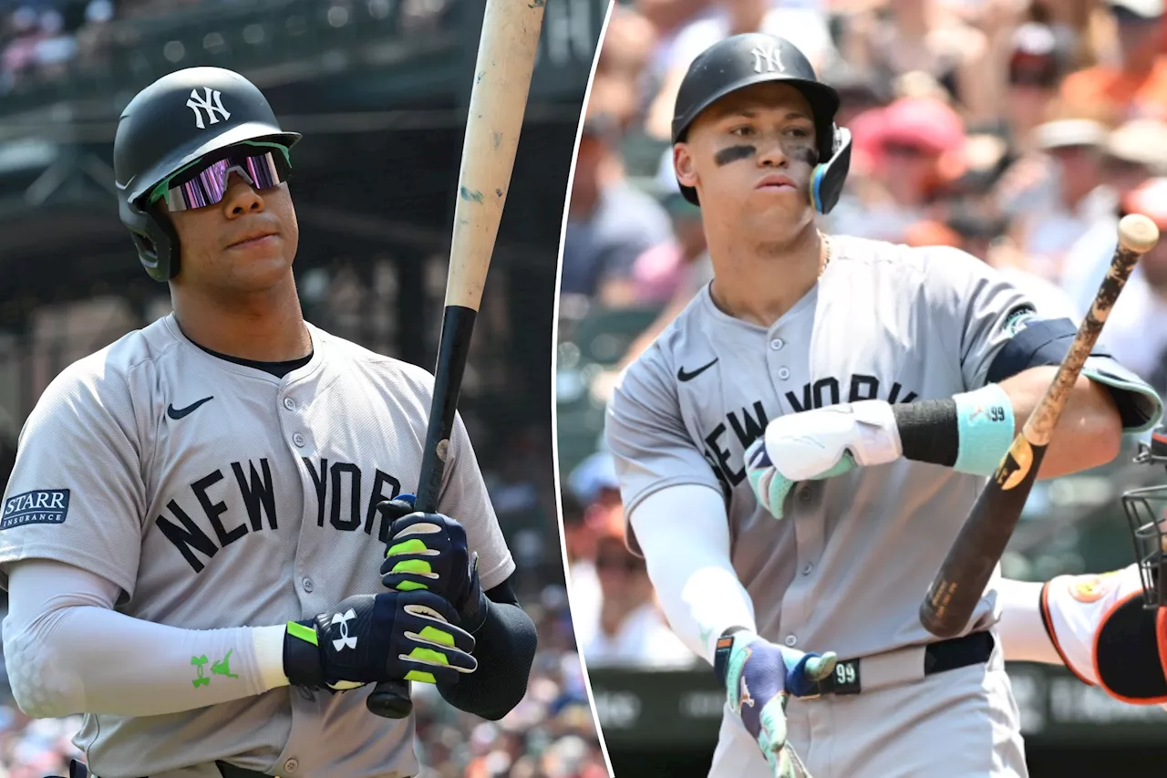 Yankees struggling on both sides of Aaron Judge-Juan Soto lineup tandem