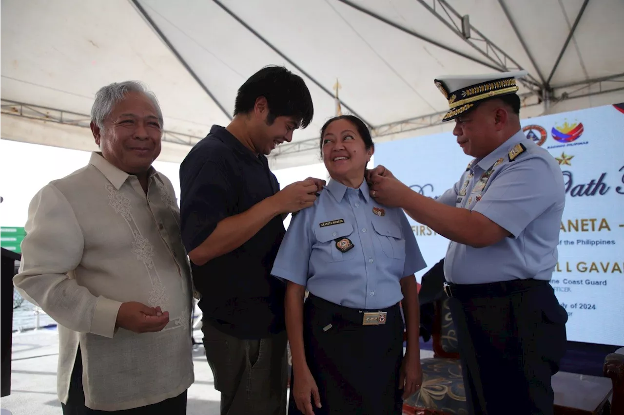 First Lady Liza Araneta-Marcos dons 3 stars as newest Philippine Coast Guard Auxiliary officer