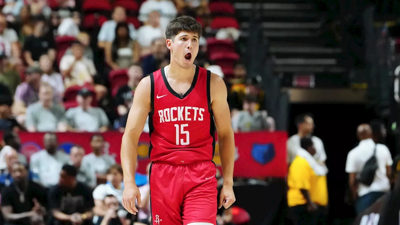 Houston Rockets Reed Sheppard's Rookie of the Year Stock Rising During Summer League