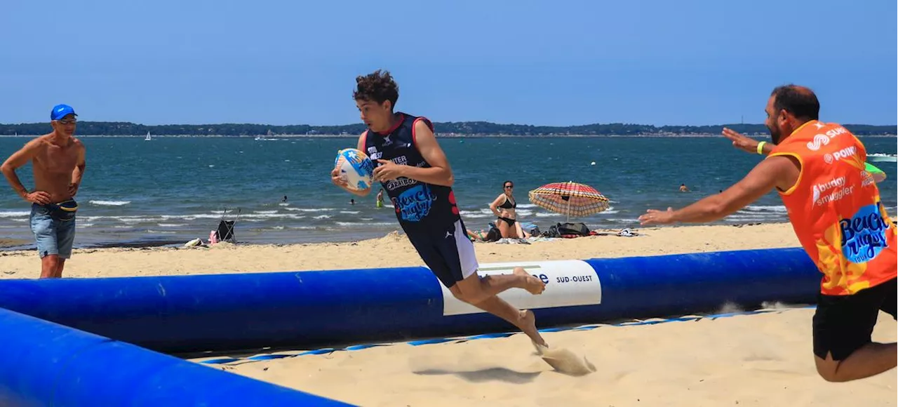 Arcachon : un match de gala avec d’anciens internationaux lors du Beach Rugby Tour