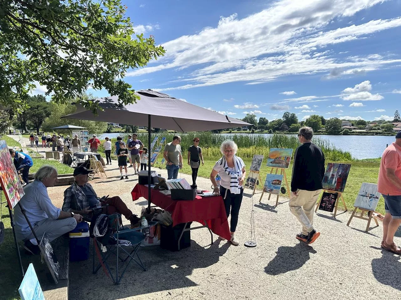 Saint-Paul-lès-Dax : le lac de Christus transformé en galerie d’art