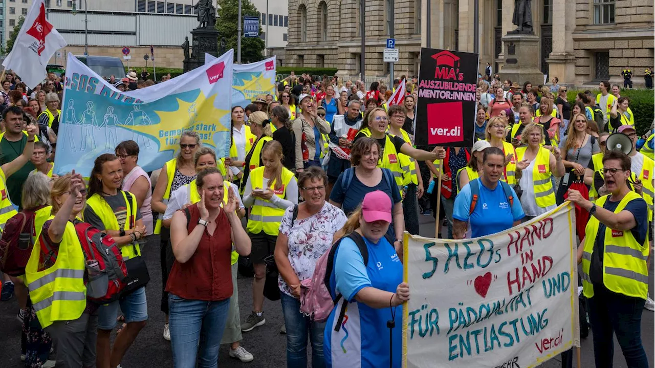 Verdi Berlin bricht Versprechen: Kita-Beschäftigte am Mittwoch und Donnerstag zum Streik aufgerufen