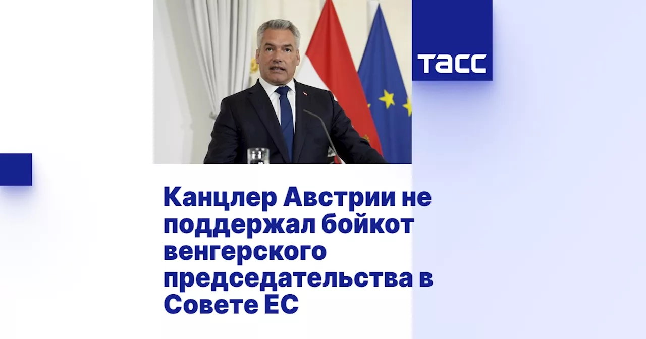 Канцлер Австрии не поддержал бойкот венгерского председательства в Совете ЕС