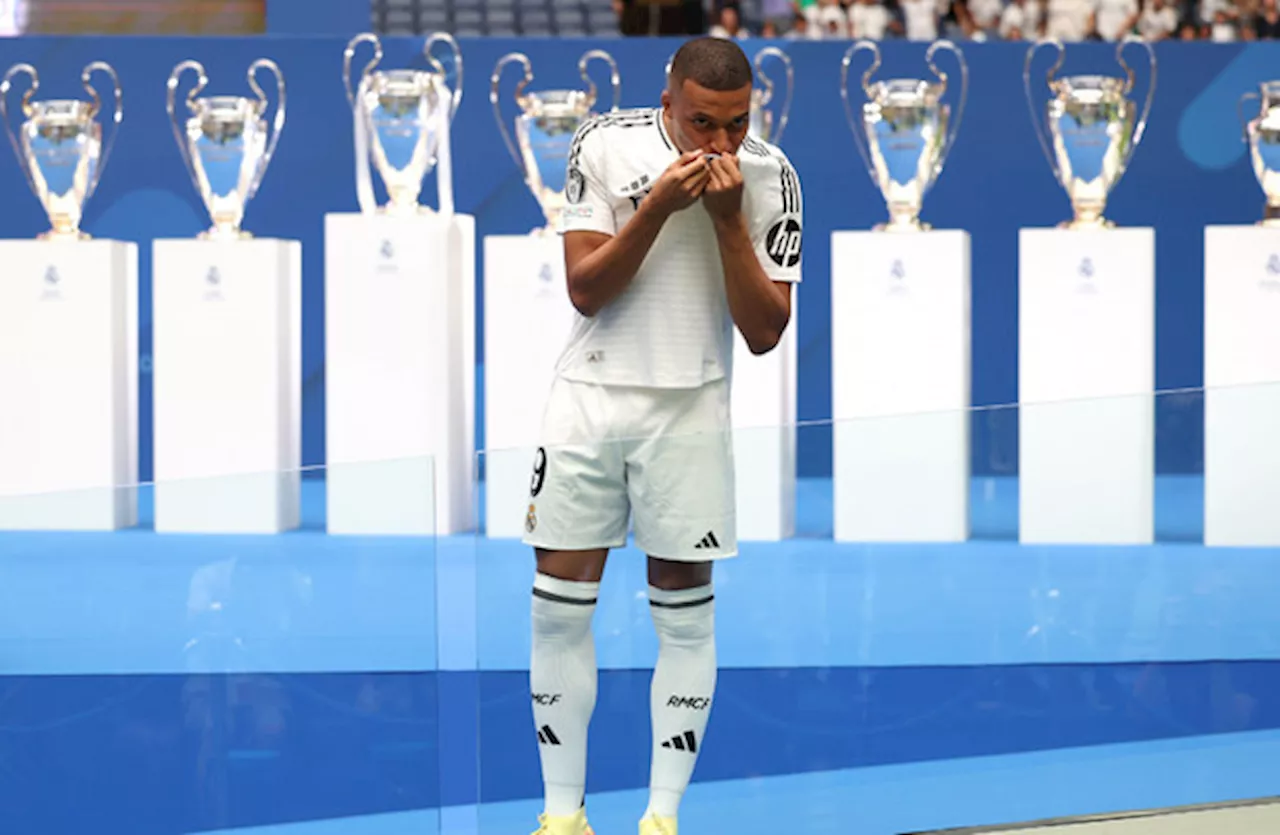 Real Madrid unveil Kylian Mbappe at a packed Bernabeu Stadium