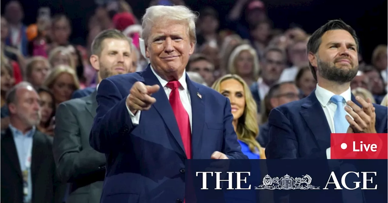 Republican National Convention 2024 LIVE updates: Donald Trump selects J.D. Vance as running mate