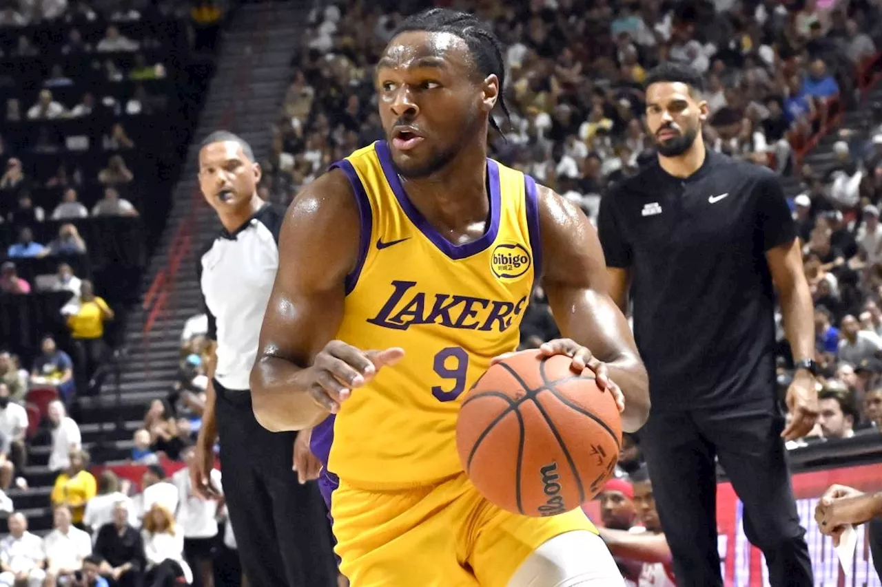 Bronny James finishes with 2 points, Lakers lose to Celtics 88-74 at Summer League