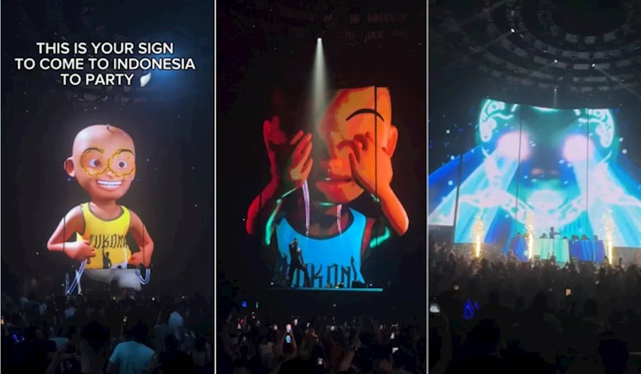 [Video] DJ Guna Upin & Ipin Sebagai Visual Pentas Di Indonesia Undang Perhatian