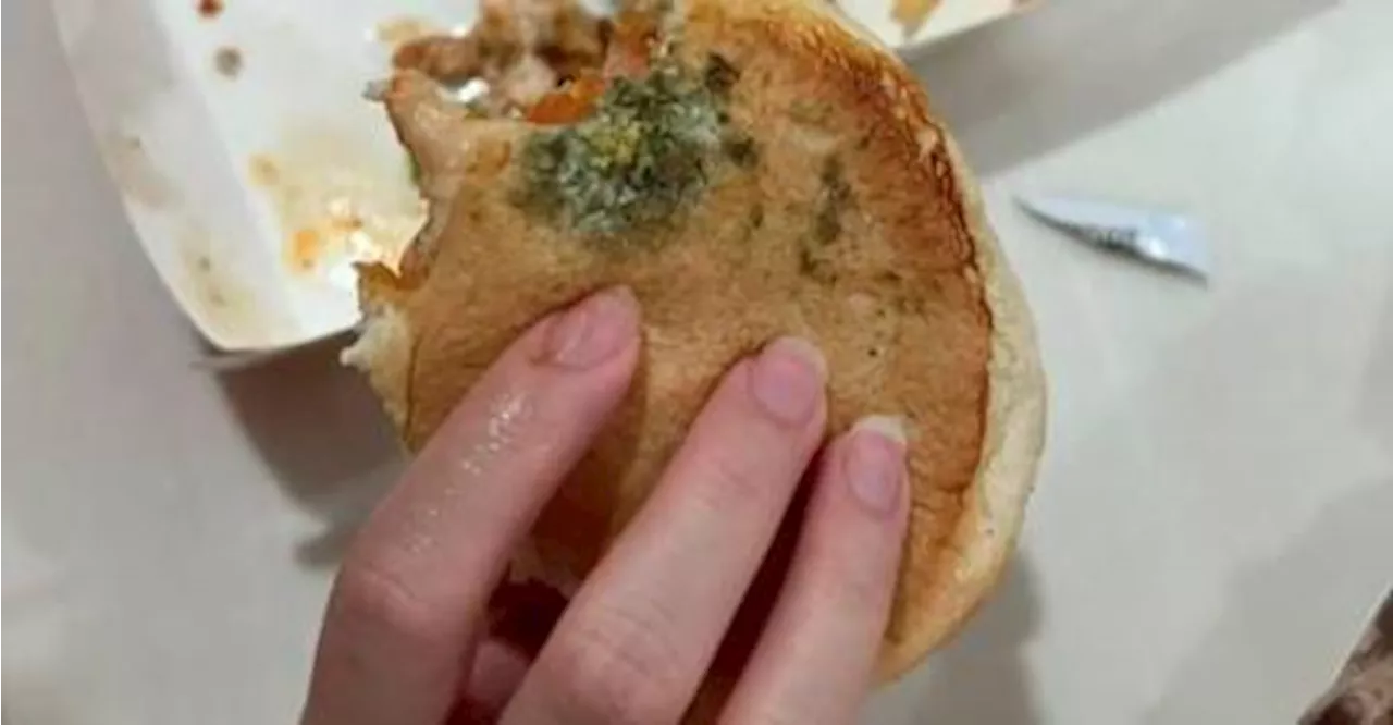 Man gets food poisoning from moldy burger at fast food chain