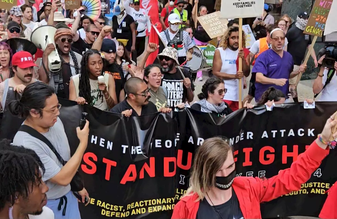 Hundreds March Against GOP in Milwaukee During First Day of RNC