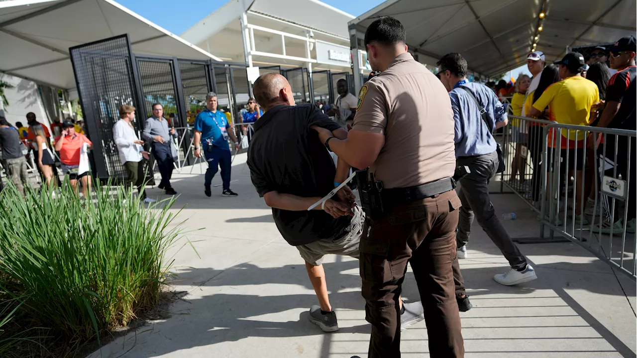 Police arrest 27 in chaos at Copa America final, including Colombian soccer official's son