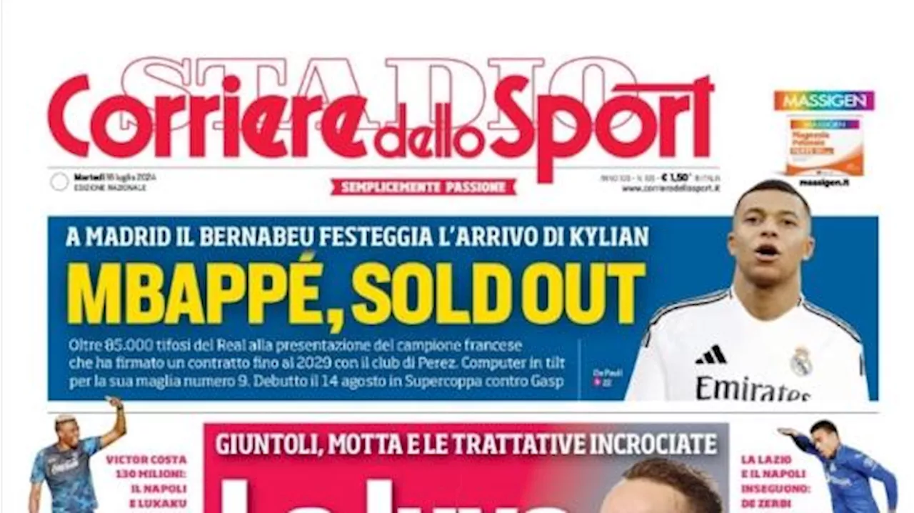 Il Corriere dello Sport apre sul mercato estivo bianconero: 'La Juve si fa in 4'