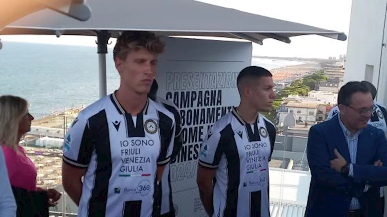 Udinese, ecco la prima maglia per il '24-'25. Kristensen: 'È molto bella, mi piace'