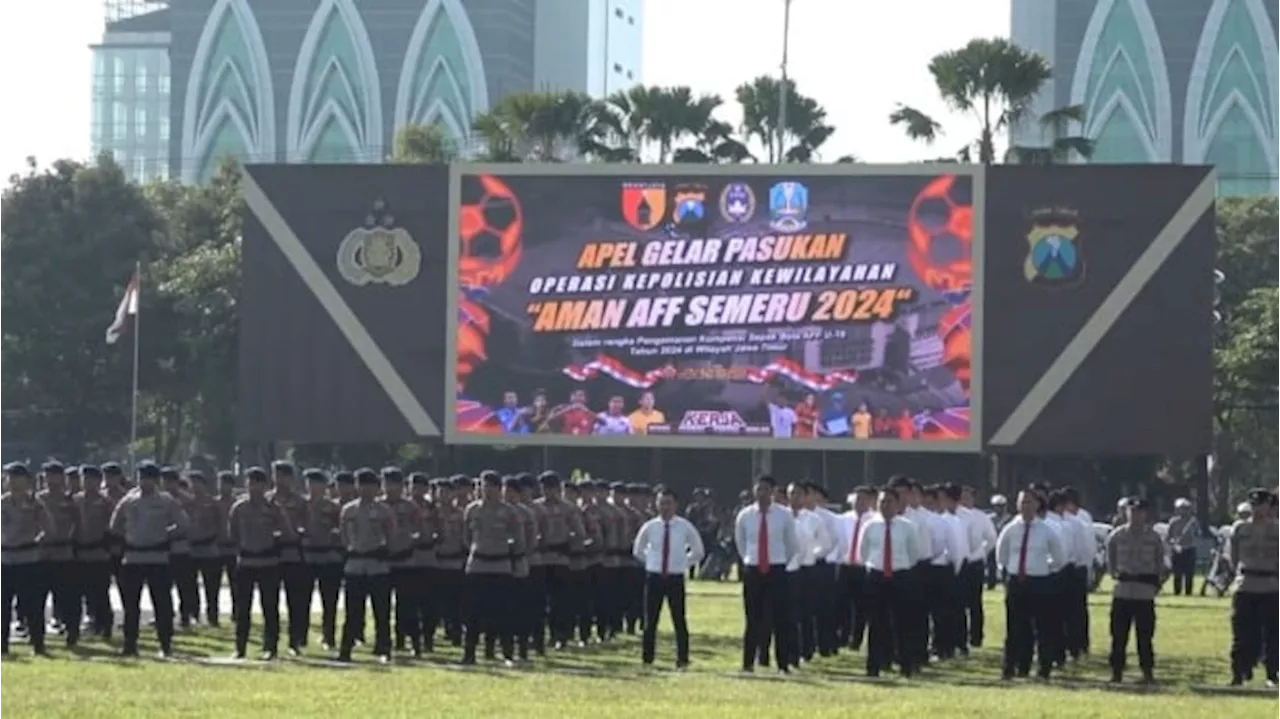 Amankan ASEAN Cup U-19, Polda Jatim Siagakan 2.959 Personel Gabungan